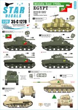 STAR DECALS[SD35-C1278]1/35 現用 中東戦争 1950年代の中東 エジプト軍所属のシャーマン戦車とT-34戦車マーキング集