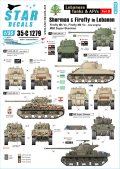 STAR DECALS[SD35-C1279]1/35 現用 中東戦争 レバノンの戦車とAFV＃9 レバノン軍と民兵組織が運用したシャーマンファイアフライとM50スーパーシャーマン
