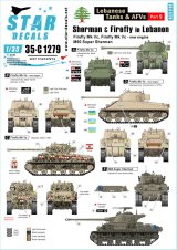STAR DECALS[SD35-C1279]1/35 現用 中東戦争 レバノンの戦車とAFV＃9 レバノン軍と民兵組織が運用したシャーマンファイアフライとM50スーパーシャーマン