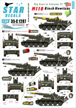 画像1: STAR DECALS[SD35-C1287]1/35 ベトナム戦争 米 ビッグガンインベトナム＃4 ベトナムで運用された米陸軍所属のM110 203mm自走榴弾砲