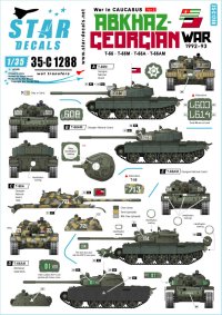 STAR DECALS[SD35-C1288]1/35 現用 露 コーカサスの戦い＃2 アブハジア戦争1992〜93 T-55/T-55M/T-55A/T-55AM