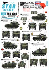 STAR DECALS[SD35-C1293]1/35 現用 英 バルカン半島の平和維持軍＃11 ボスニアでの英国陸軍シミターCVR(T)/シミター/スパルタン/スルタン