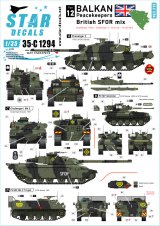 STAR DECALS[SD35-C1294]1/35 現用 英 バルカン半島の平和維持軍＃12 英国SFOR混成部隊チャレンジャー1/チャレンジャー2/シミターCVR(T)/FV432