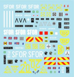画像3: STAR DECALS[SD35-C1294]1/35 現用 英 バルカン半島の平和維持軍＃12 英国SFOR混成部隊チャレンジャー1/チャレンジャー2/シミターCVR(T)/FV432