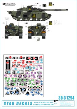 画像2: STAR DECALS[SD35-C1294]1/35 現用 英 バルカン半島の平和維持軍＃12 英国SFOR混成部隊チャレンジャー1/チャレンジャー2/シミターCVR(T)/FV432