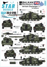 STAR DECALS[SD35-C1295]1/35 現用 英 バルカン半島の平和維持軍＃13 コソボでの英陸軍チャレンジャー2