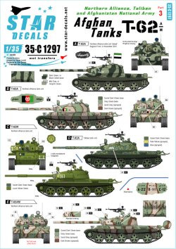 画像1: STAR DECALS[SD35-C1297]1/35 現用 中央アジア アフガニスタンのT-62 北部同盟/タリバン＆アフガニスタン国軍 T-62A/T-62AM