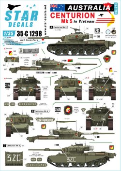 画像1: STAR DECALS[SD35-C1298]1/35 ベトナム戦争 ベトナムでのオーストラリア軍♯1 センチュリオンMk5