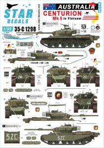 画像1: STAR DECALS[SD35-C1298]1/35 ベトナム戦争 ベトナムでのオーストラリア軍♯1 センチュリオンMk5 (1)