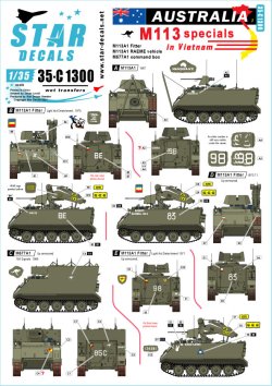 画像1: STAR DECALS[SD35-C1300]1/35 現用 オージースペシャルM113 オーストラリア軍のM113A1フィッター/M113A1RAEME/M577コマンドポスト