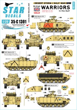 画像1: STAR DECALS[SD35-C1301]1/35 現用 湾岸戦争でのウォーリアISV/ICV 1990〜91
