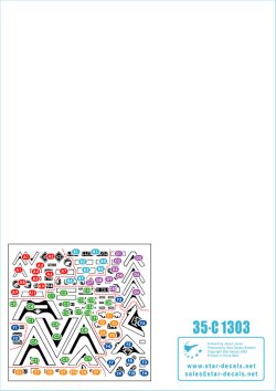 画像2: STAR DECALS[SD35-C1303]1/35 現用 湾岸戦争1990〜91 英国軍の哨戒AFV フェレット/フックスNBC/ランドローバー