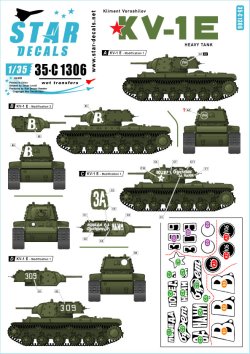 画像1: STAR DECALS[SD35-C1306]1/35 WWII 露/ソ KV-1E重戦車