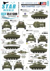 STAR DECALS[SD35-C1309]1/35 WWII 米軍AFV特集＃2 欧州戦線でのM24チャーフィー1944〜45
