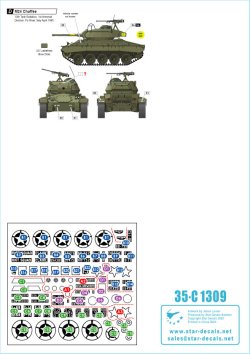 画像2: STAR DECALS[SD35-C1309]1/35 WWII 米軍AFV特集＃2 欧州戦線でのM24チャーフィー1944〜45