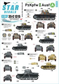 STAR DECALS[SD35-C1315]1/35 WWII 独 I号戦車A型 ポーランド ノルウェー 東部戦線1939〜45