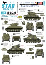 STAR DECALS[SD35-C1322]1/35 WWII 米軍AFV特集＃5 ヨーロッパでのM4A1(76)W 1944〜45 第32機甲連隊 第66機甲連隊 第81戦車大隊