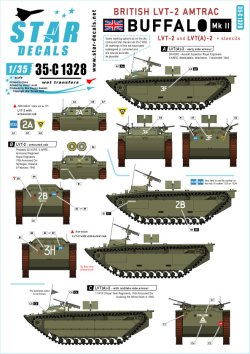 画像1: STAR DECALS[SD35-C1328]1/35 WWII 英 イギリス軍LVT-2バッファローMkII LVT-2およびLVT(A)-2 ワルヘレン上陸とナイメーヘンからライン川交差点まで