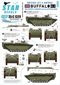 画像1: STAR DECALS[SD35-C1329]1/35 WWII 英 イギリス軍LVT-4バッファローMkIV オランダ ワルヘレン上陸 (1)