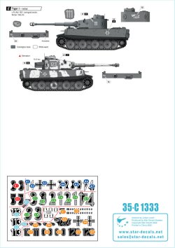 画像2: STAR DECALS[SD35-C1333]1/35 WWII 独 ドイツ国防軍タイガーI 第502重戦車大隊＃1 タイガー極初期/初期型 1942〜43