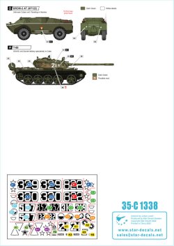 画像2: STAR DECALS[SD35-C1338]1/35 現用 キューバ軍の戦車とAFV＃2 T-34/85 IS-2M T-54A/55/62A ZSU-57-2 BRDM-2(9P122)