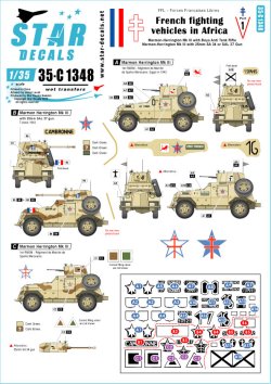 画像1: STAR DECALS[SD35-C1348]1/35 WWII アフリカでの自由フランス軍装甲車 パート1 マーモン・ヘリントンMkIII装甲車