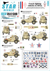 画像1: STAR DECALS[SD35-C1348]1/35 WWII アフリカでの自由フランス軍装甲車 パート1 マーモン・ヘリントンMkIII装甲車 (1)