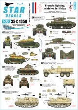 STAR DECALS[SD35-C1350]1/35 WWII アフリカでの自由フランス軍装甲車 パート3 ホチキスH39 ルノーFT-17 ユニバーサルキャリア バレンタインIII MkV
