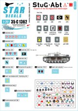 STAR DECALS[SD35-C1362]1/35 WWII ドイツ 突撃砲部隊＃4 突撃砲大隊の汎用マーキング＃4