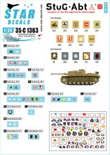 STAR DECALS[SD35-C1363]1/35 WWII ドイツ 突撃砲部隊＃5 突撃砲旅団の汎用マーキング＃5