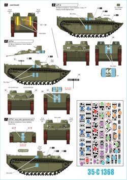 画像2: STAR DECALS[SD35-C1368]1/35 WWII アメリカ 太平洋戦線 硫黄島の戦い アメリカ海兵隊LVT-4アムトラック水陸両用車