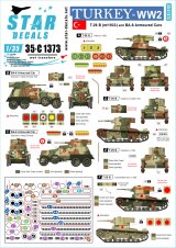 STAR DECALS[SD35-C1373]1/35 WWII トルコ 第二次大戦中のトルコ軍装甲車輌 T-26B(1933年型)軽戦車/BA-6装甲車(1930-40年代)