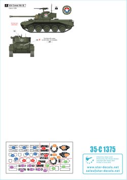 画像2: STAR DECALS[SD35-C1375]1/35 現用 イギリス 戦後のA34コメット アイルランド/フィンランド/南アフリカ/ビルマ/キューバ