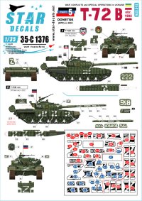 STAR DECALS[SD35-C1376]1/35 現用 ウクライナの戦争＃5 ドネツク共和国のT-72B(Mod.1985)戦車(2022年)