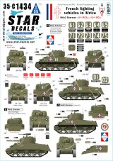 STAR DECALS[SD35-C1434]1/35 WWII アフリカのフランス軍戦闘車両＃4 第6/第12アフリカ騎兵連隊のM4A2シャーマン 1943/44年