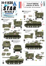 STAR DECALS[SD35-C1436]1/35 WWII アフリカのフランス軍戦闘車両＃6 第62砲兵連隊/第7アフリカ騎兵連隊のM7プリースト/M10駆逐戦車