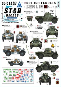 画像1: STAR DECALS[SD35-C1437]1/35 現用 ベルリン旅団のイギリス軍フェレットMk.2/3 (1)