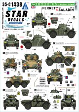 STAR DECALS[SD35-C1438]1/35 現用 北アイルランド紛争のフェレットMk.2/3/サラディンMk.2 1970年代