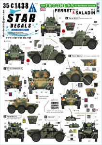 画像1: STAR DECALS[SD35-C1438]1/35 現用 北アイルランド紛争のフェレットMk.2/3/サラディンMk.2 1970年代 (1)