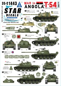 画像1: STAR DECALS[SD35-C1443]1/35 現用 アンゴラ内戦＃2 MPLA/FAPLAのT-54B/T-55/T-55A/T-55AM戦車 1970-80年代 (1)