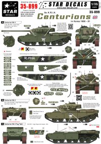 STAR DECALS[SD35-899] 1/35 朝鮮戦争のセンチュリオンMk.III 第8王立アイリッシュ軽騎兵連隊 1950-1951 デカールセット