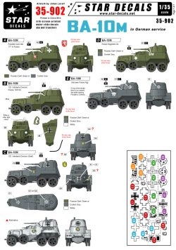 画像1: STAR DECALS[SD35-902] 1/35 WWII独 鹵獲 BA-10M装甲車 デカールセット