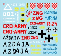 画像2: STAR DECALS[SD35-906] 1/35 クロアチア軍 1991-1995 #1 T-55,M47,パーシング,M36B2 デカールセット