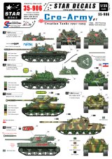 STAR DECALS[SD35-906] 1/35 クロアチア軍 1991-1995 #1 T-55,M47,パーシング,M36B2 デカールセット