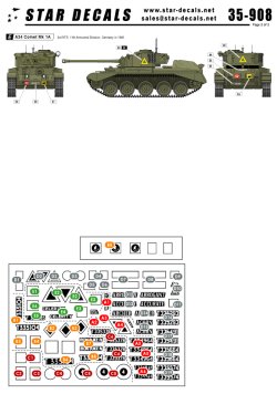 画像3: STAR DECALS[SD35-908] 1/35 第二次大戦と冷戦期のコメット巡航戦車 デカールセット