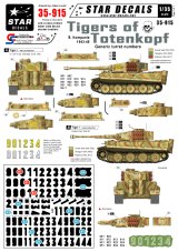 STAR DECALS[SD35-915] 1/35 トーテンコプフ師団のティーガー 第9中隊 1943-45 デカールセット