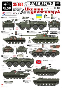 画像1: STAR DECALS[SD35-920] 1/35 ウクライナ&ノヴォロシア2014 デカールセット