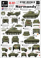 STAR DECALS[SD35-921] 1/35 British ノルマンディの英陸軍 スカウトカー、シャーマンファイアフライ デカールセット