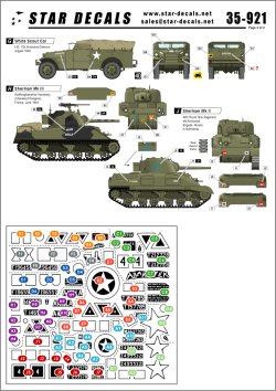 画像2: STAR DECALS[SD35-921] 1/35 British ノルマンディの英陸軍 スカウトカー、シャーマンファイアフライ デカールセット