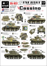 STAR DECALS[SD35-922] 1/35 モンテ・カッシーノの連合軍 ニュージーランド、ポーランド、米軍 デカールセット